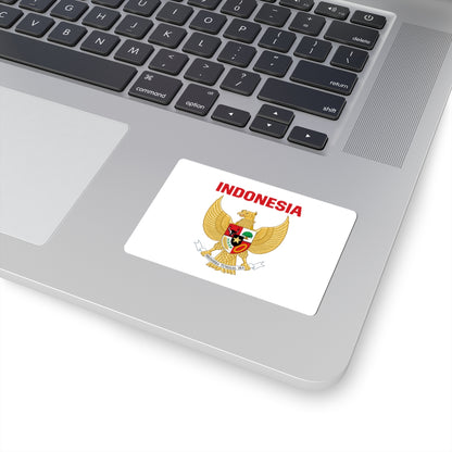 Indonesia coat of arms with name (Indonesia) STICKER Vinyl Kiss-Cut Decal