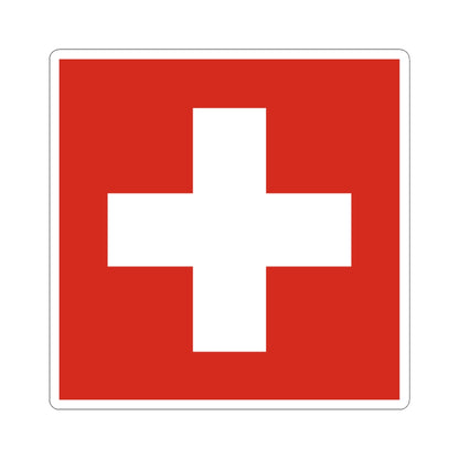 Flag of Switzerland 20-28 (Switzerland) STICKER Vinyl Kiss-Cut Decal