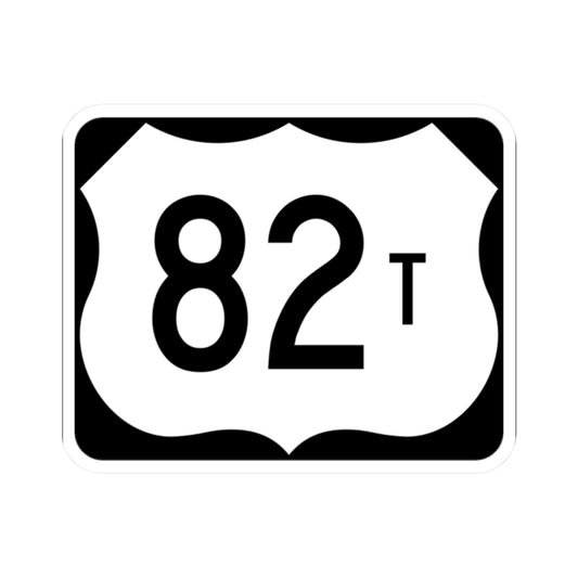 US 82T (Arkansas) (Road Sign) STICKER Vinyl Kiss-Cut Decal
