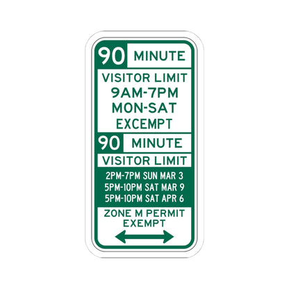PBOT Road sign P4453D (Oregon) (Road Sign) STICKER Vinyl Kiss-Cut Decal