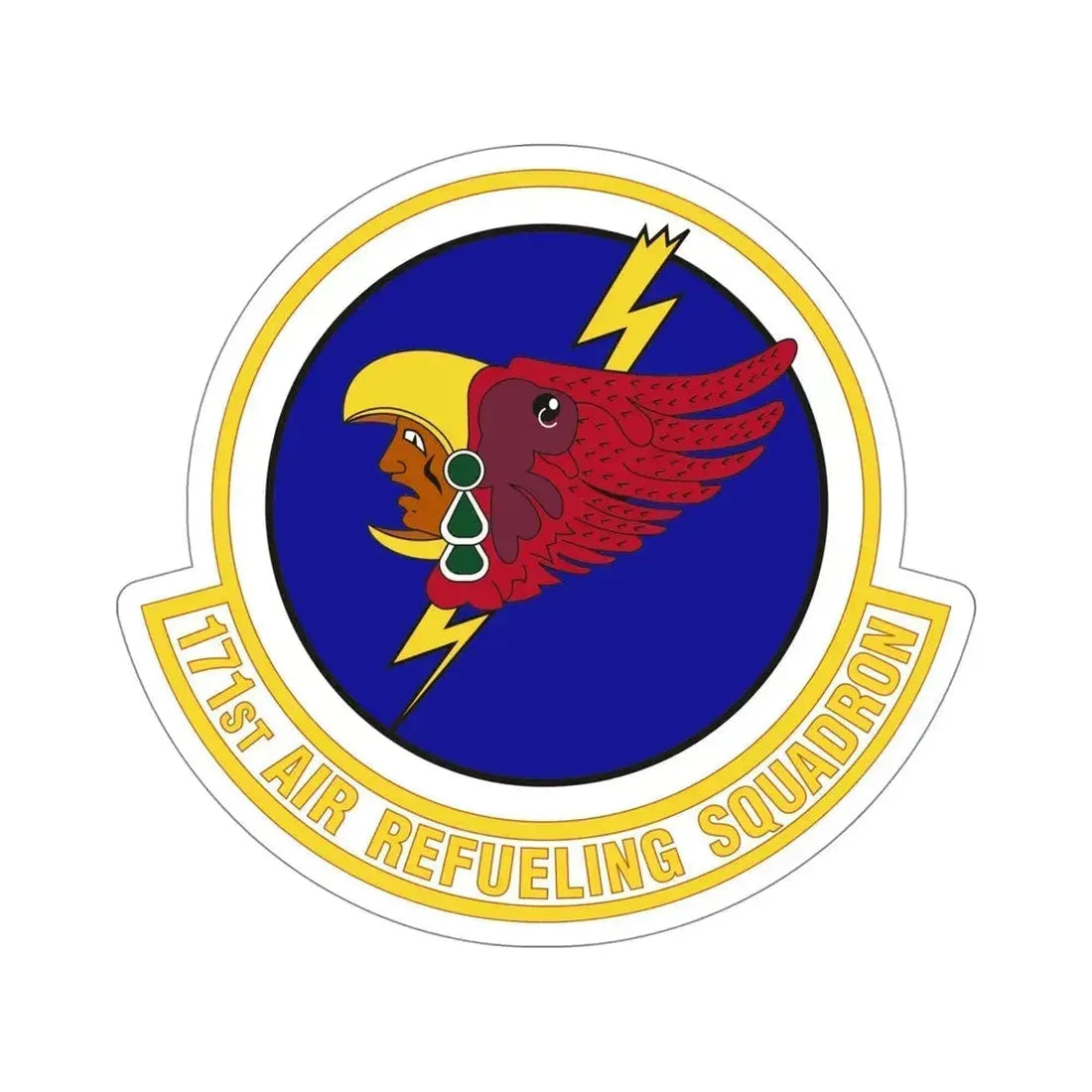 171st Air Refueling Squadron (U.S. Air Force) STICKER Vinyl Die-Cut Decal 5 Inch - The Sticker Space