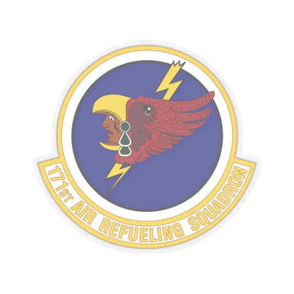 171st Air Refueling Squadron (U.S. Air Force) STICKER Vinyl Kiss-Cut Decal 2 Inch Transparent - The Sticker Space