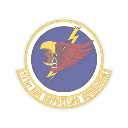 171st Air Refueling Squadron (U.S. Air Force) STICKER Vinyl Kiss-Cut Decal 4 Inch Transparent - The Sticker Space