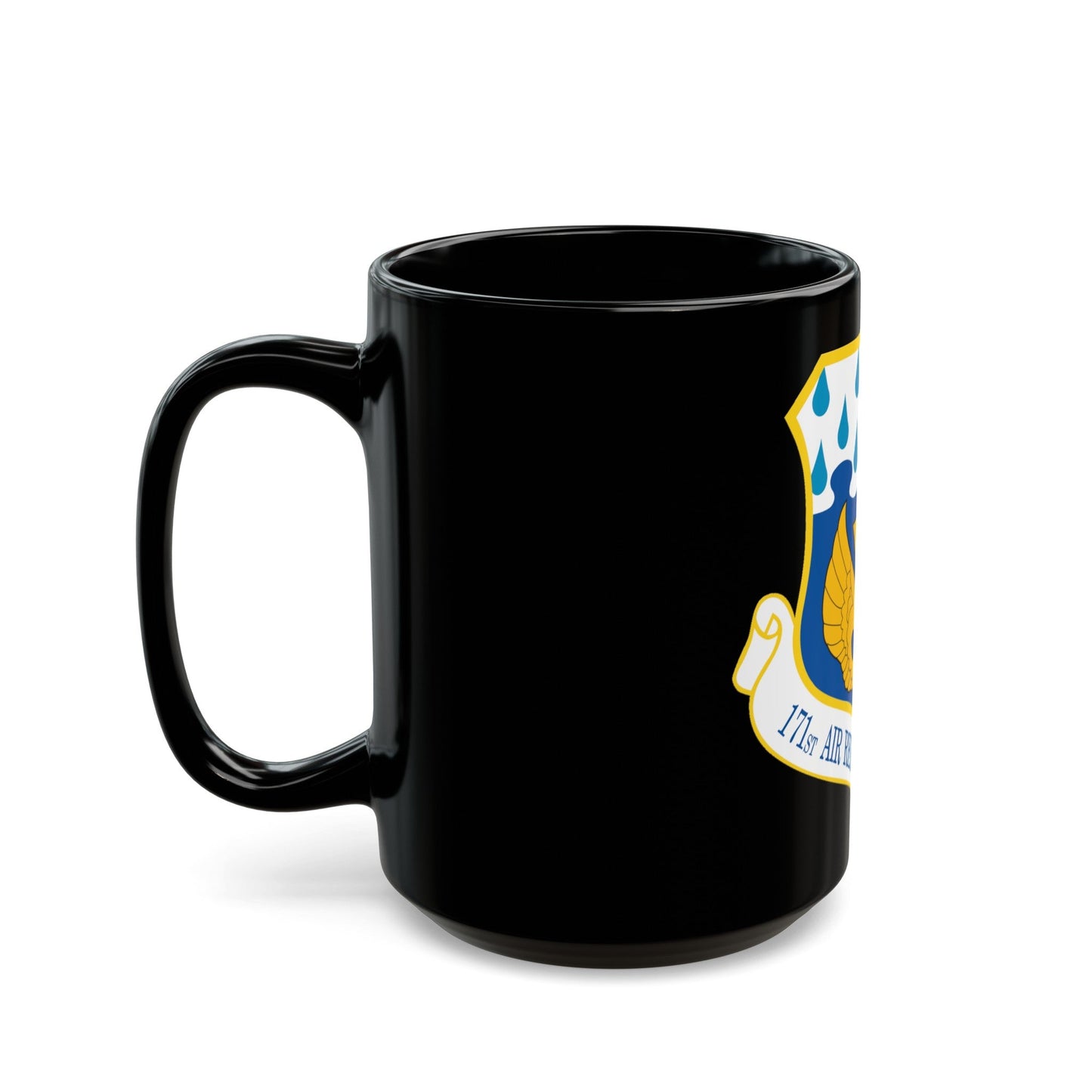 171st Air Refueling Wing (U.S. Air Force) Black Coffee Mug-The Sticker Space