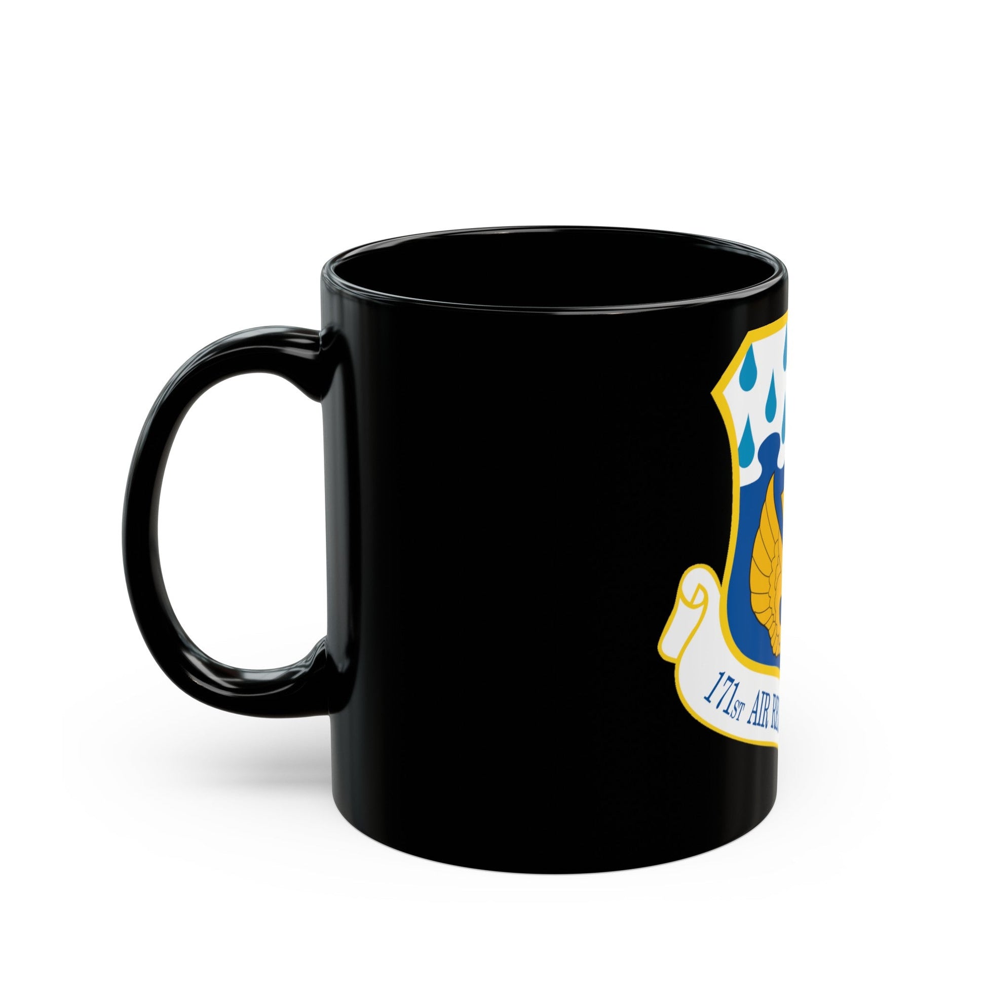 171st Air Refueling Wing (U.S. Air Force) Black Coffee Mug-The Sticker Space