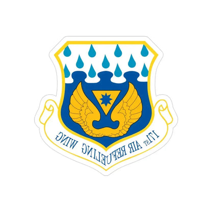 171st Air Refueling Wing (U.S. Air Force) REVERSE PRINT Transparent Die-Cut STICKER - The Sticker Space