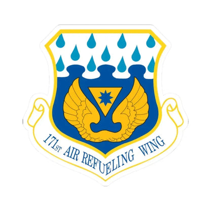 171st Air Refueling Wing (U.S. Air Force) STICKER Vinyl Kiss-Cut Decal 2 Inch White - The Sticker Space