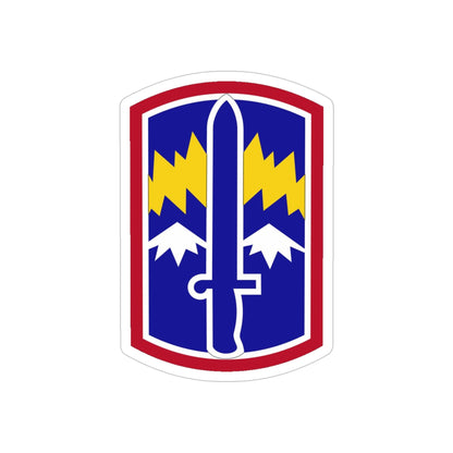 171ST INFANTRY BRIGADE (U.S. Army) REVERSE PRINT Transparent STICKER-4 Inch-The Sticker Space