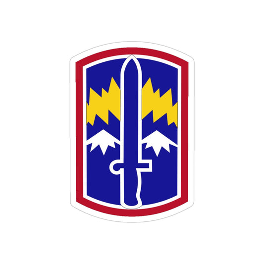 171ST INFANTRY BRIGADE (U.S. Army) REVERSE PRINT Transparent STICKER-6" × 6"-The Sticker Space