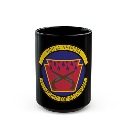 171st Security Forces Squadron (U.S. Air Force) Black Coffee Mug-15oz-The Sticker Space