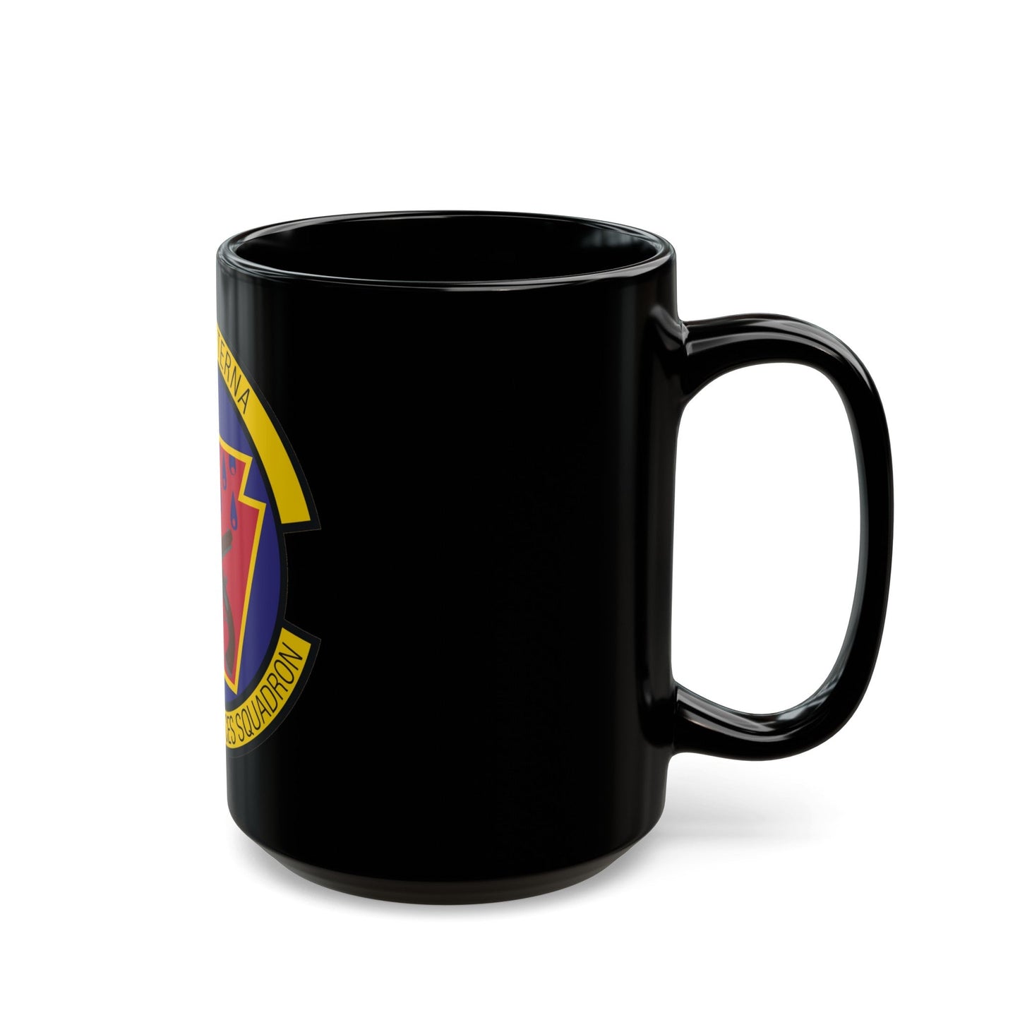 171st Security Forces Squadron (U.S. Air Force) Black Coffee Mug-The Sticker Space