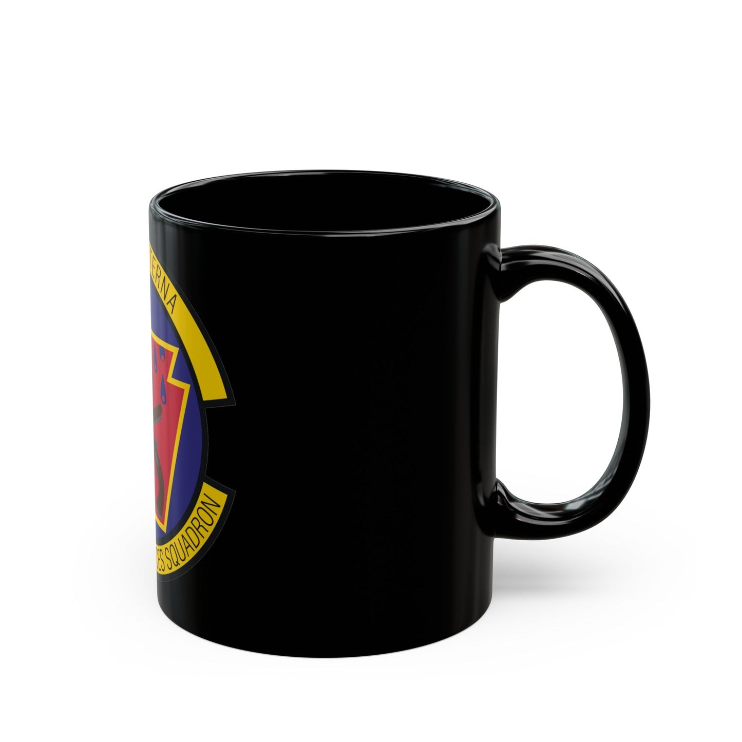 171st Security Forces Squadron (U.S. Air Force) Black Coffee Mug-The Sticker Space