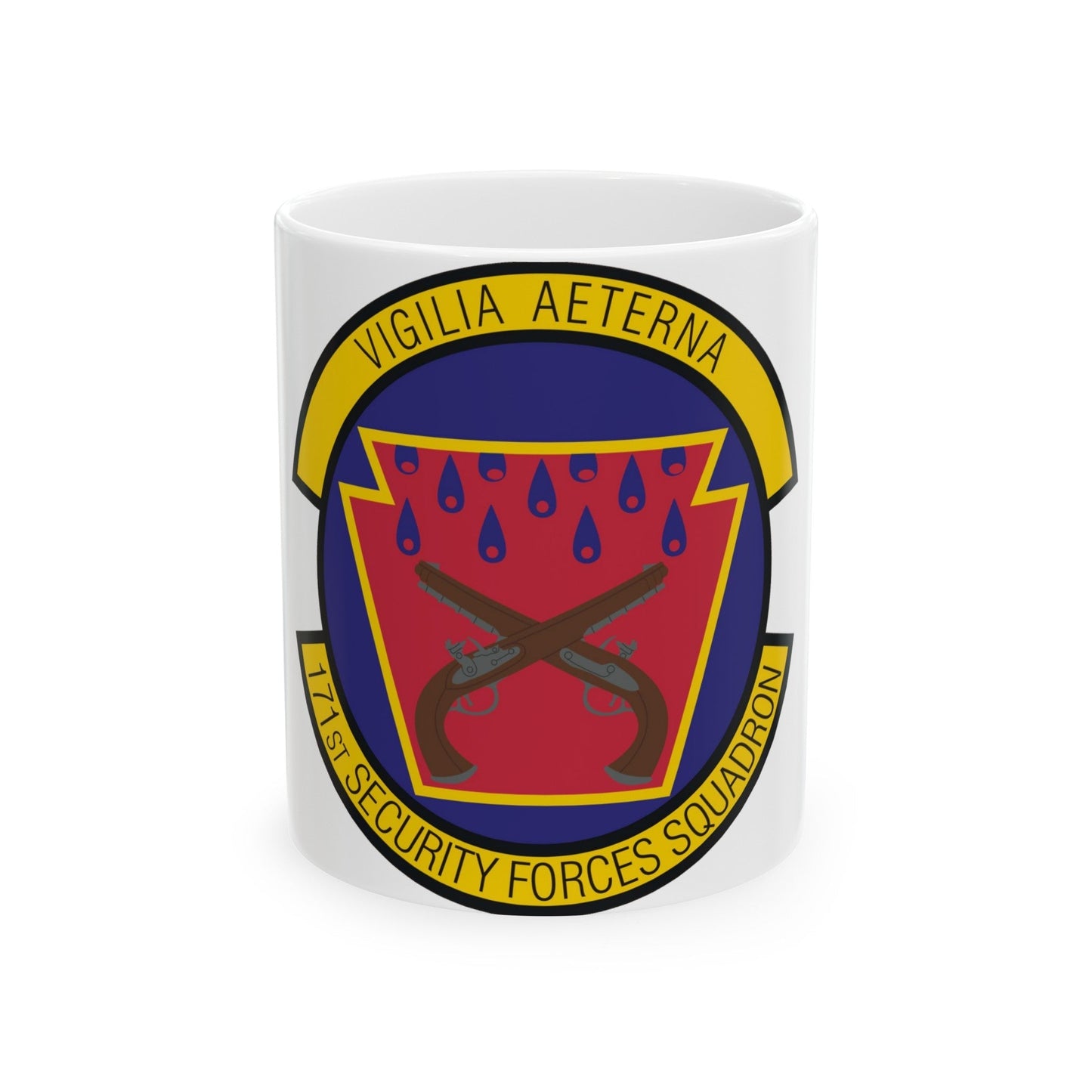 171st Security Forces Squadron (U.S. Air Force) White Coffee Mug-11oz-The Sticker Space