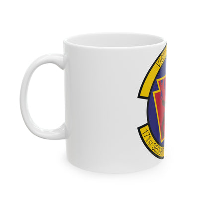 171st Security Forces Squadron (U.S. Air Force) White Coffee Mug-The Sticker Space