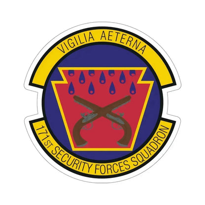 171st Security Forces Squadron (U.S. Air Force) STICKER Vinyl Die-Cut Decal 5 Inch - The Sticker Space