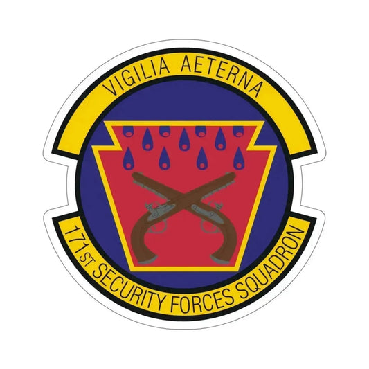171st Security Forces Squadron (U.S. Air Force) STICKER Vinyl Die-Cut Decal 6 Inch - The Sticker Space