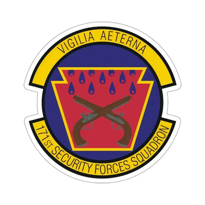 171st Security Forces Squadron (U.S. Air Force) STICKER Vinyl Die-Cut Decal - The Sticker Space