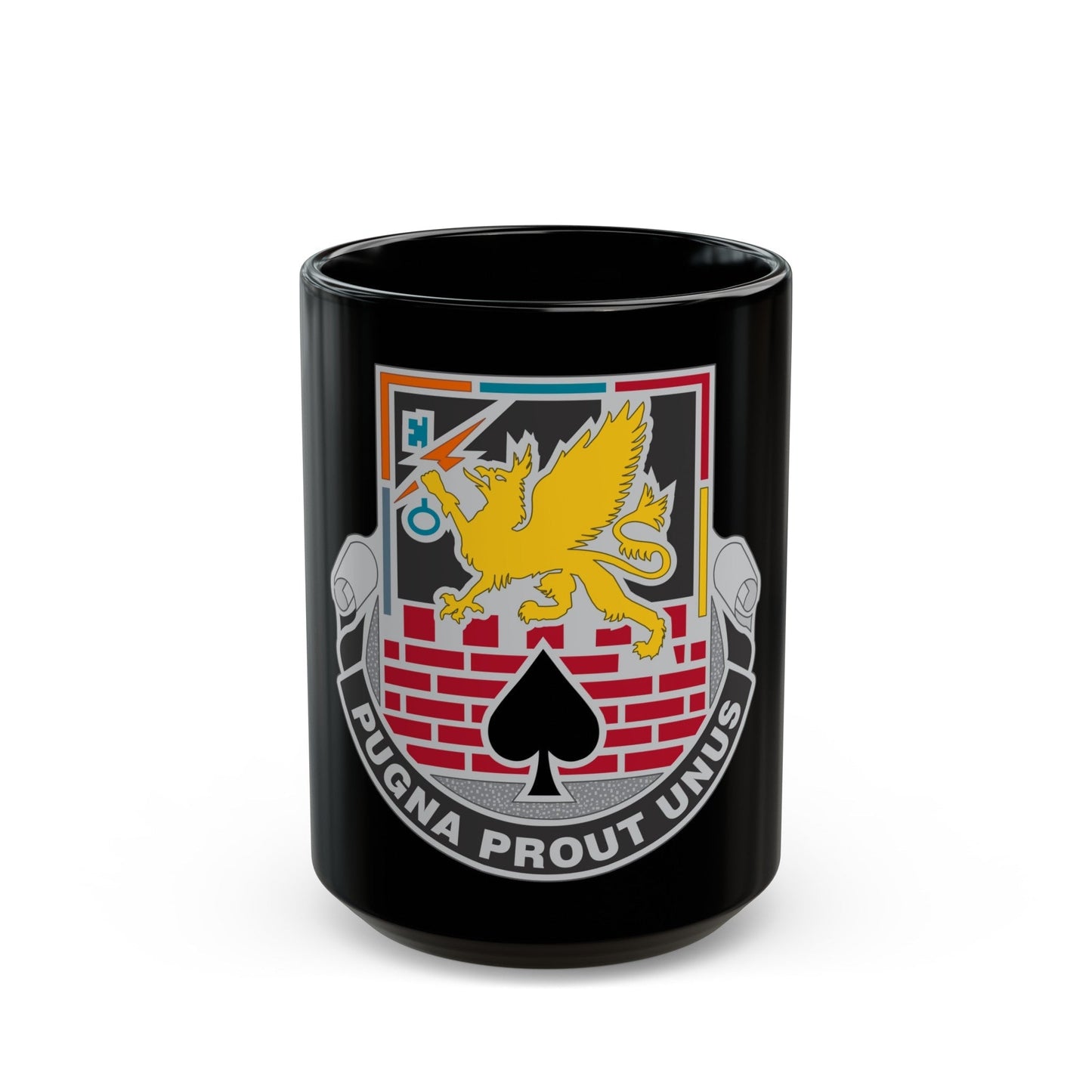 172 Engineer Battalion (U.S. Army) Black Coffee Mug-15oz-The Sticker Space