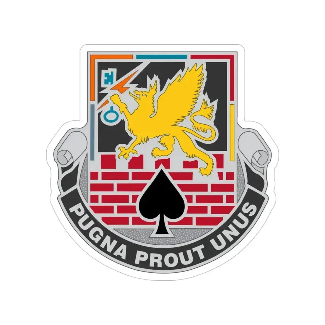 172 Engineer Battalion (U.S. Army) Transparent STICKER Die-Cut Vinyl Decal - The Sticker Space