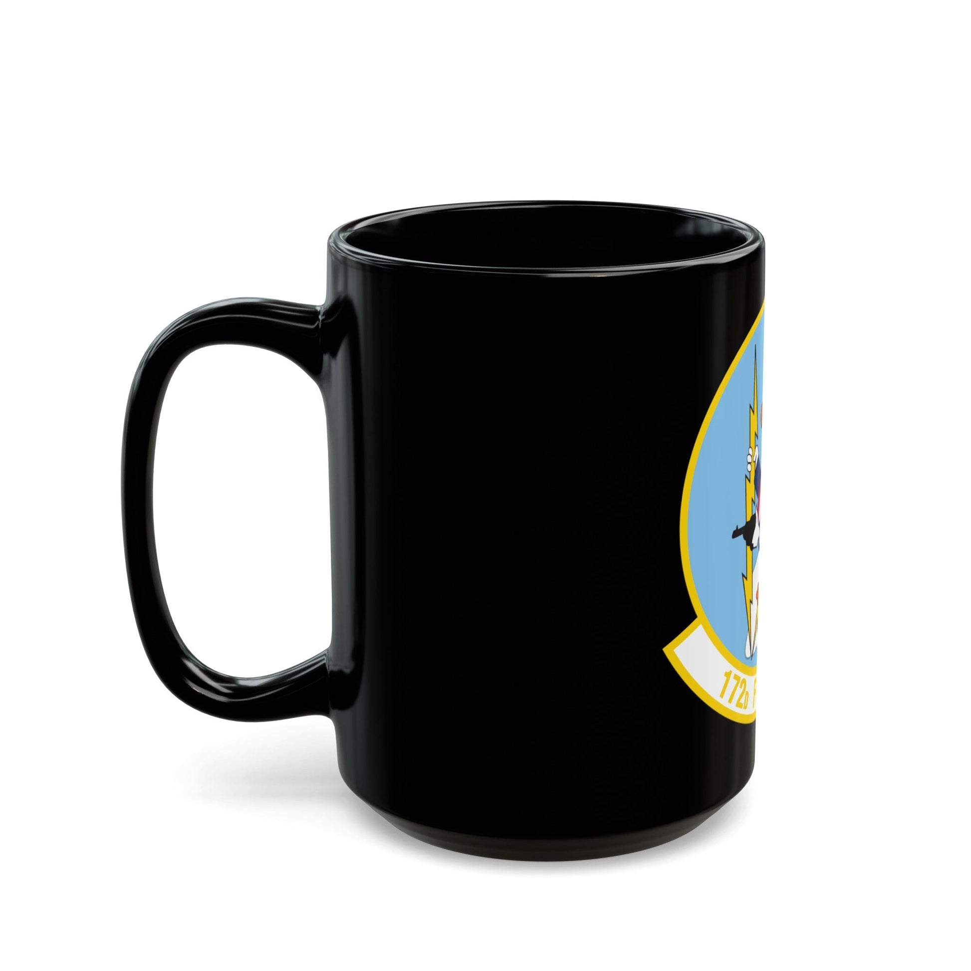 172 Fighter Squadron (U.S. Air Force) Black Coffee Mug-The Sticker Space