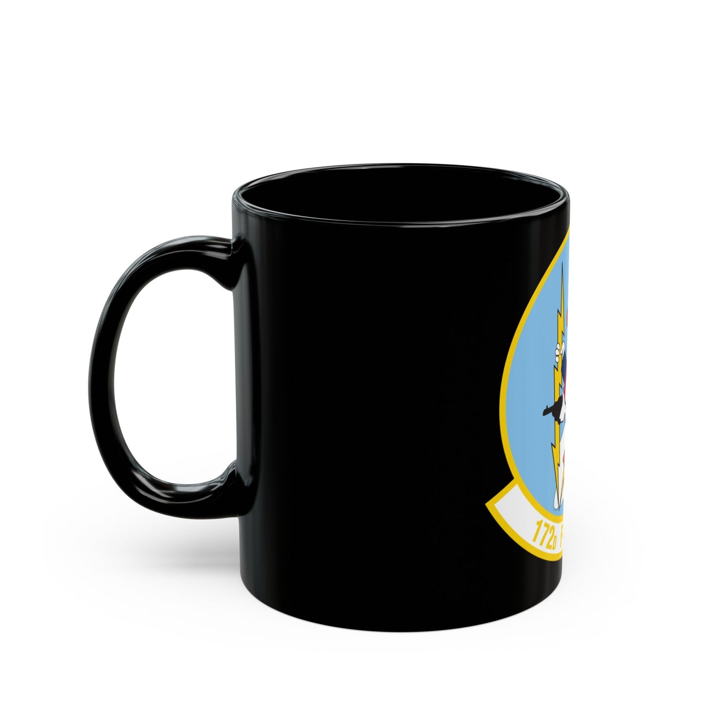 172 Fighter Squadron (U.S. Air Force) Black Coffee Mug-The Sticker Space