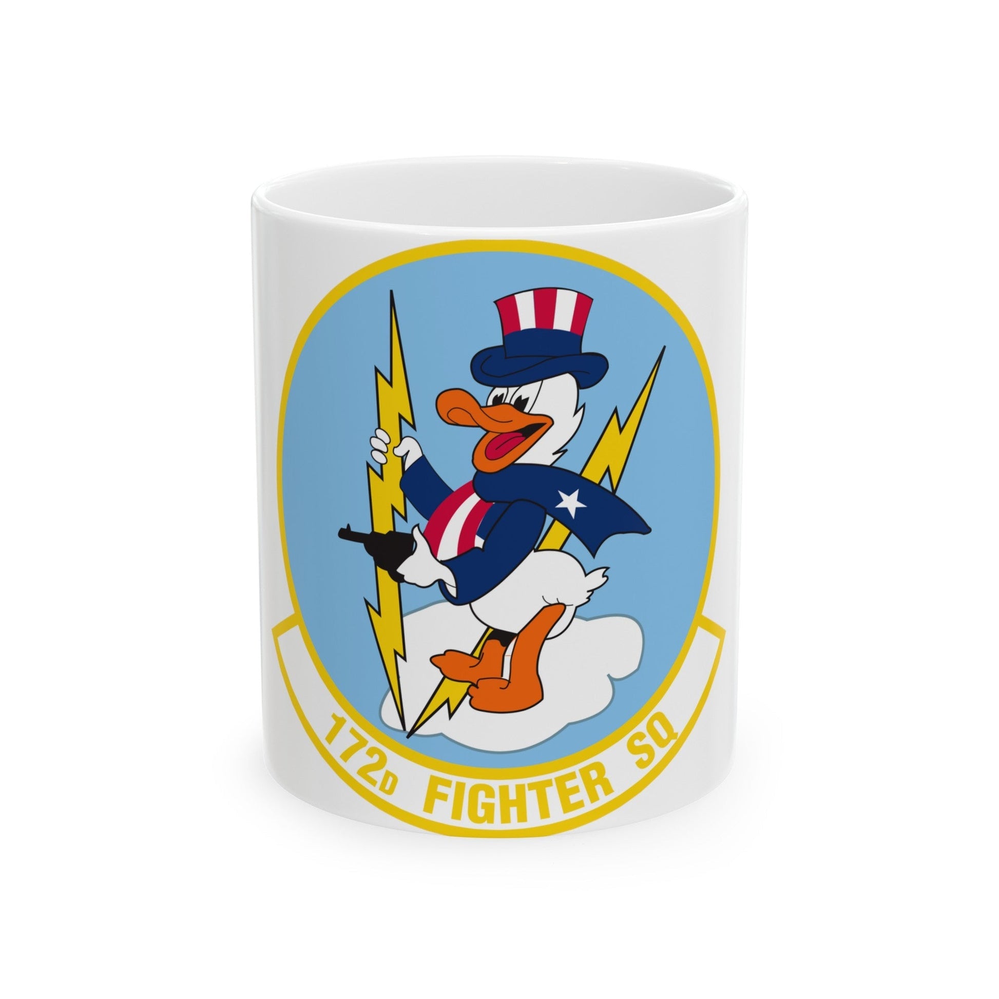 172 Fighter Squadron (U.S. Air Force) White Coffee Mug-11oz-The Sticker Space