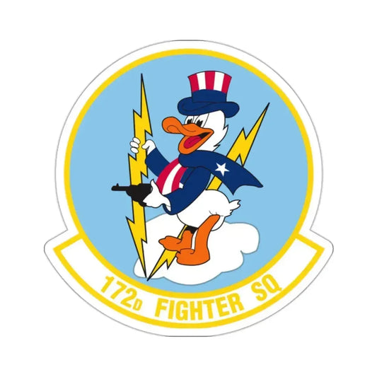 172 Fighter Squadron (U.S. Air Force) STICKER Vinyl Kiss-Cut Decal 2 Inch White - The Sticker Space