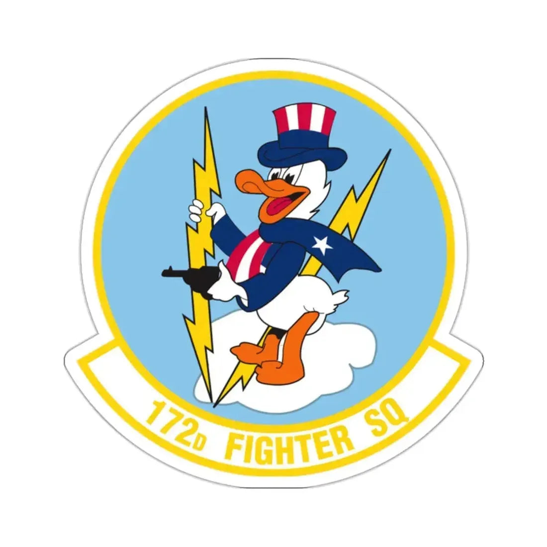 172 Fighter Squadron (U.S. Air Force) STICKER Vinyl Kiss-Cut Decal - The Sticker Space