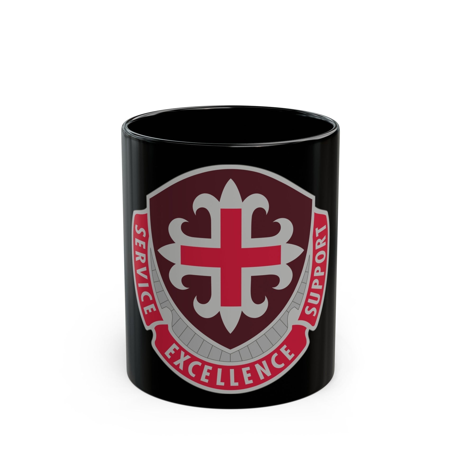 172 Medical Battalion (U.S. Army) Black Coffee Mug-11oz-The Sticker Space