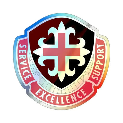 172 Medical Battalion (U.S. Army) Holographic STICKER Die-Cut Vinyl Decal 4 Inch Holographic - The Sticker Space