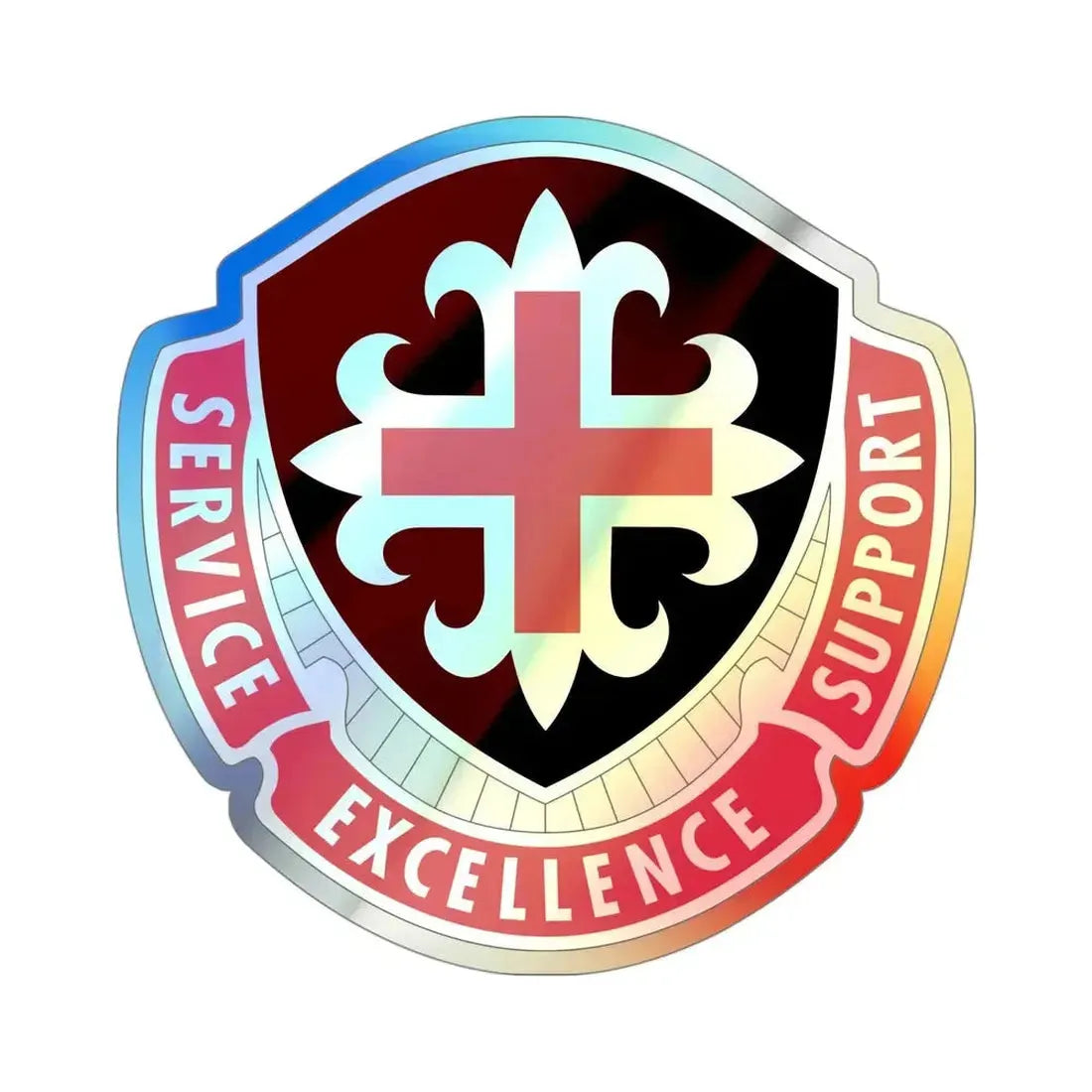 172 Medical Battalion (U.S. Army) Holographic STICKER Die-Cut Vinyl Decal - The Sticker Space