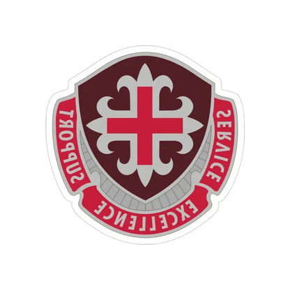 172 Medical Battalion (U.S. Army) REVERSE PRINT Transparent Die-Cut STICKER 3 Inch Die-Cut Transparent - The Sticker Space