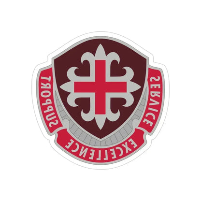 172 Medical Battalion (U.S. Army) REVERSE PRINT Transparent Die-Cut STICKER - The Sticker Space