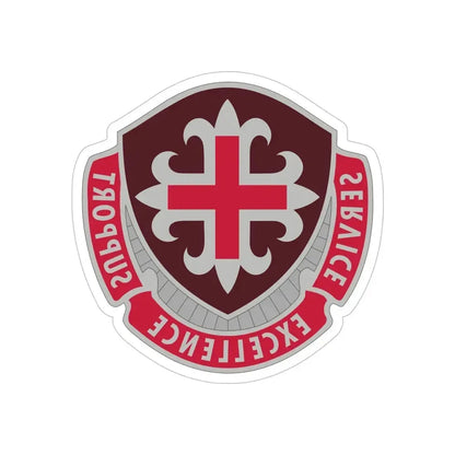 172 Medical Battalion (U.S. Army) REVERSE PRINT Transparent Die-Cut STICKER - The Sticker Space