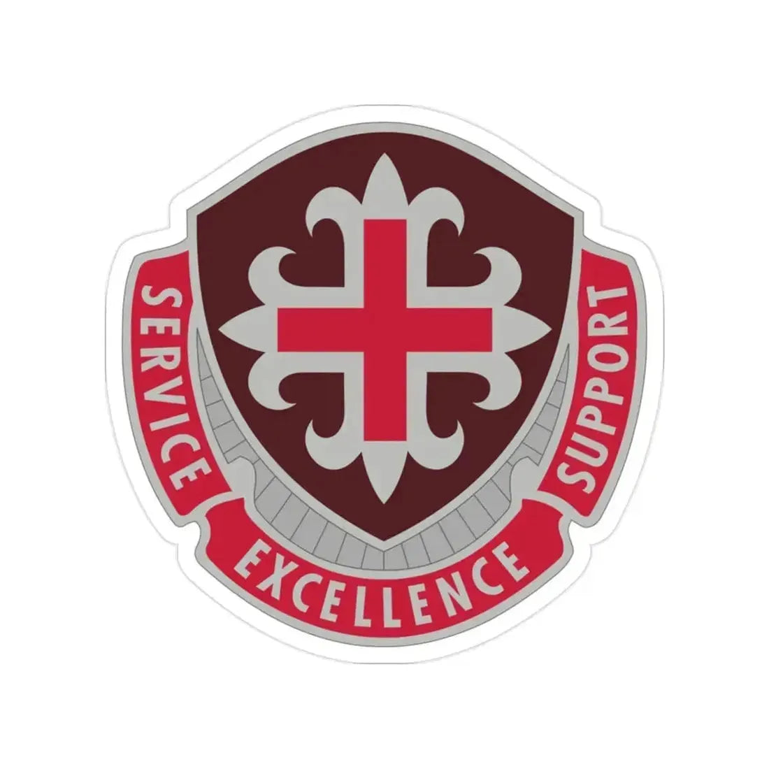 172 Medical Battalion (U.S. Army) Transparent STICKER Die-Cut Vinyl Decal 2 Inch - The Sticker Space