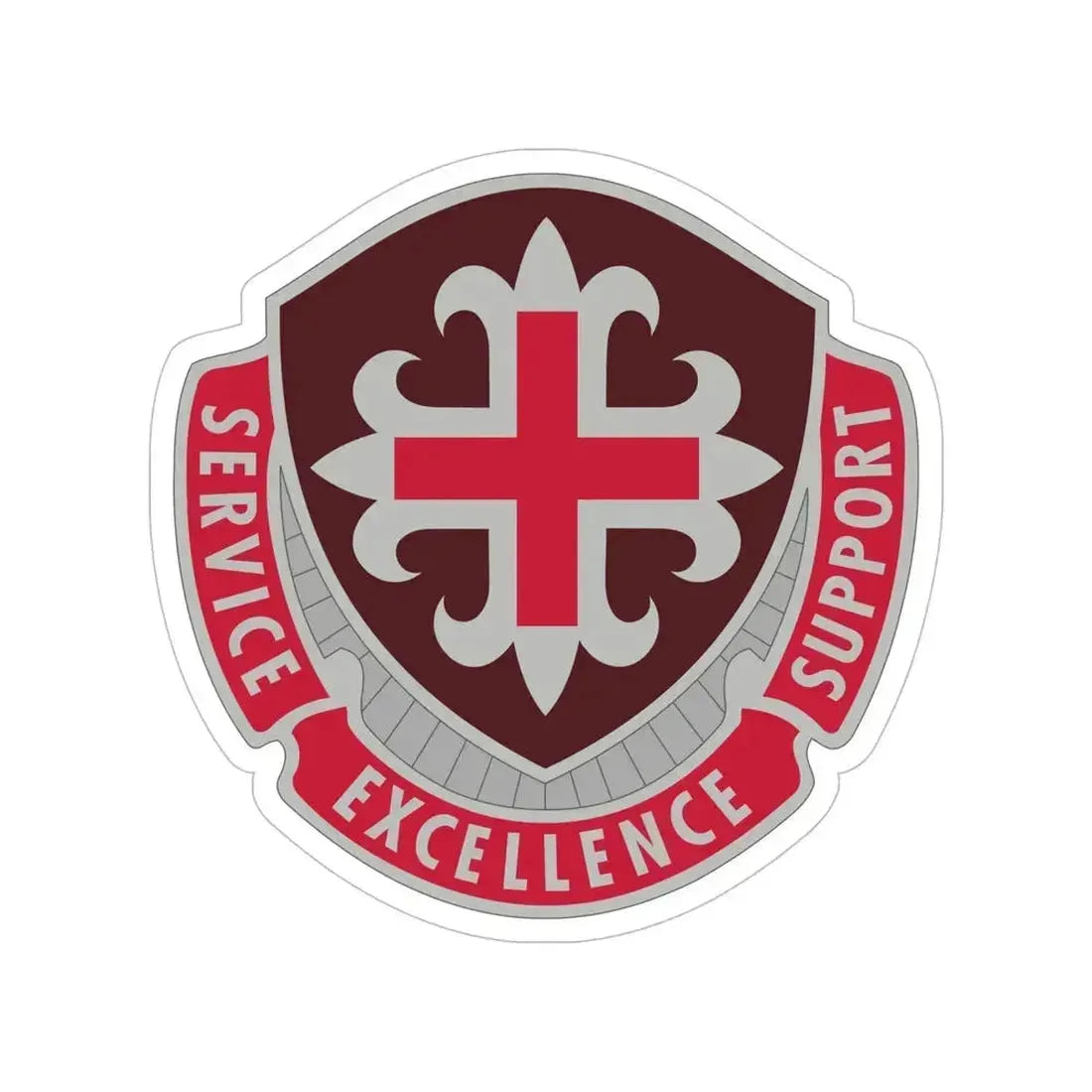 172 Medical Battalion (U.S. Army) Transparent STICKER Die-Cut Vinyl Decal 6 Inch - The Sticker Space
