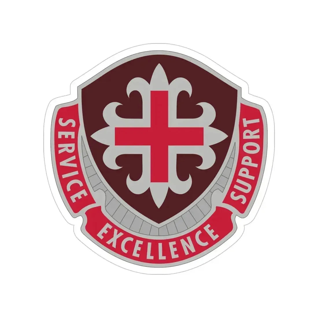 172 Medical Battalion (U.S. Army) Transparent STICKER Die-Cut Vinyl Decal - The Sticker Space