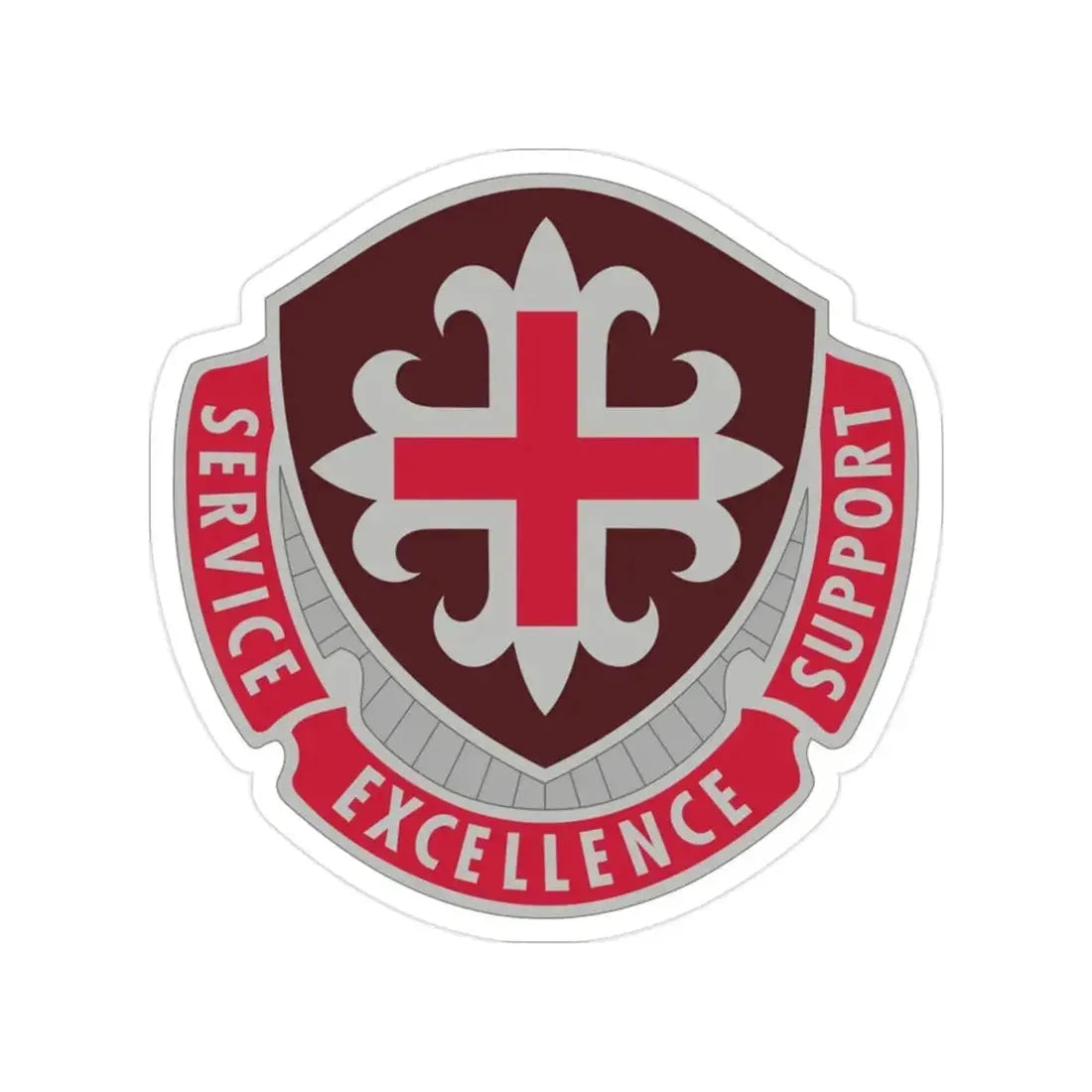 172 Medical Battalion (U.S. Army) Transparent STICKER Die-Cut Vinyl Decal - The Sticker Space