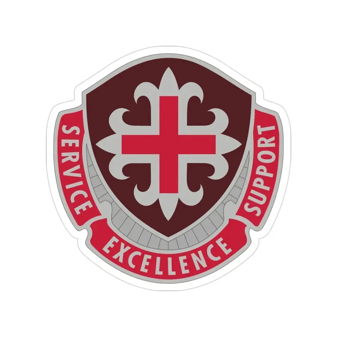 172 Medical Battalion (U.S. Army) Transparent STICKER Die-Cut Vinyl Decal - The Sticker Space