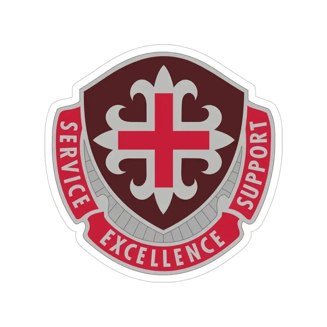 172 Medical Battalion (U.S. Army) Transparent STICKER Die-Cut Vinyl Decal - The Sticker Space