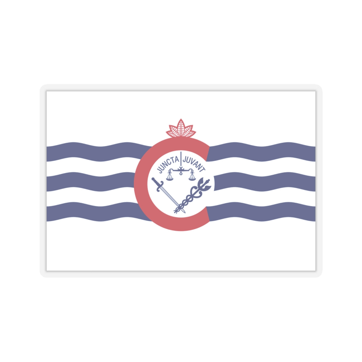 Flag of Cincinnati, Ohio - STICKER Vinyl Kiss-Cut Decal