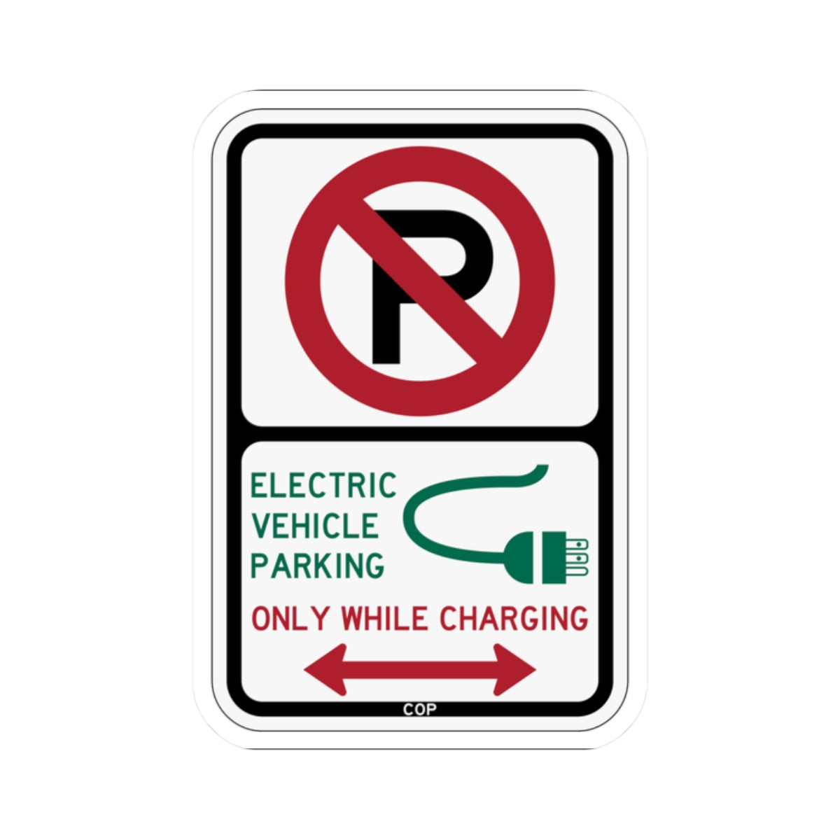PBOT Road sign P1915D (Oregon) (Road Sign) STICKER Vinyl Kiss-Cut Decal