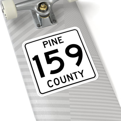 Pine County Route 159 MN (Minnesota) (Road Sign) STICKER Vinyl Kiss-Cut Decal