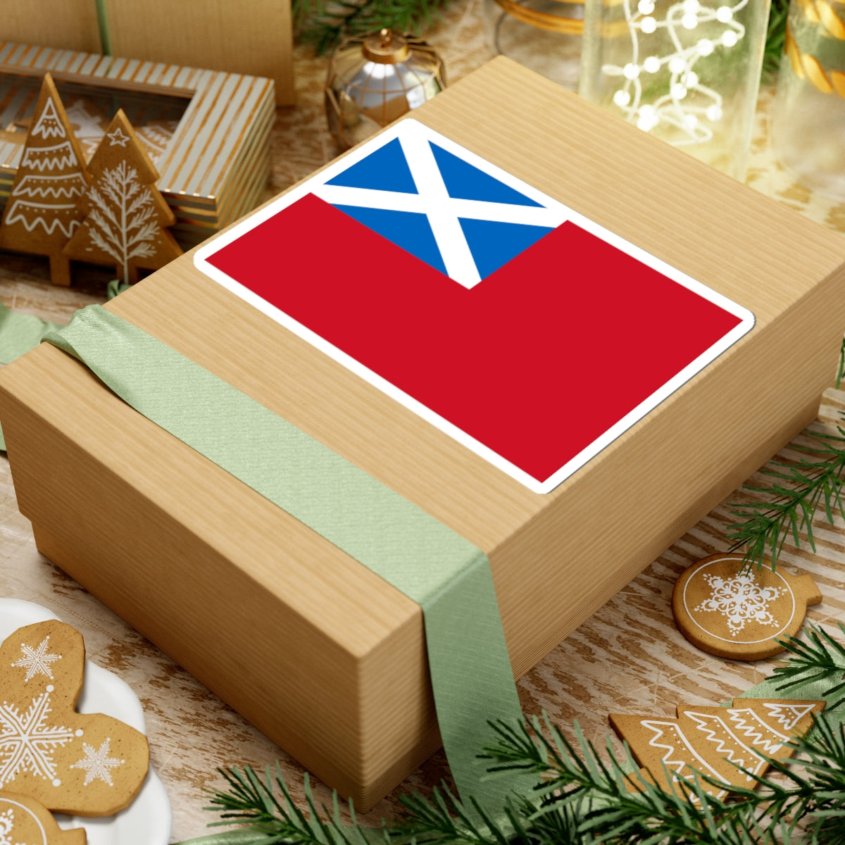 Scottish Red Ensign (United Kingdom) STICKER Vinyl Kiss-Cut Decal
