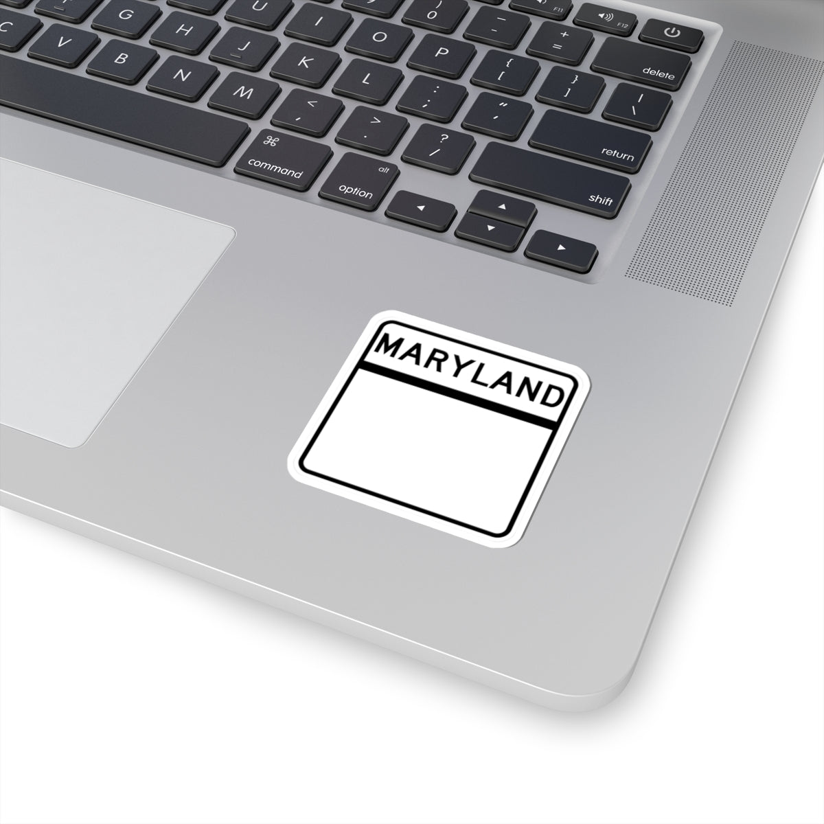 MD blank (Maryland) (Road Sign) STICKER Vinyl Kiss-Cut Decal
