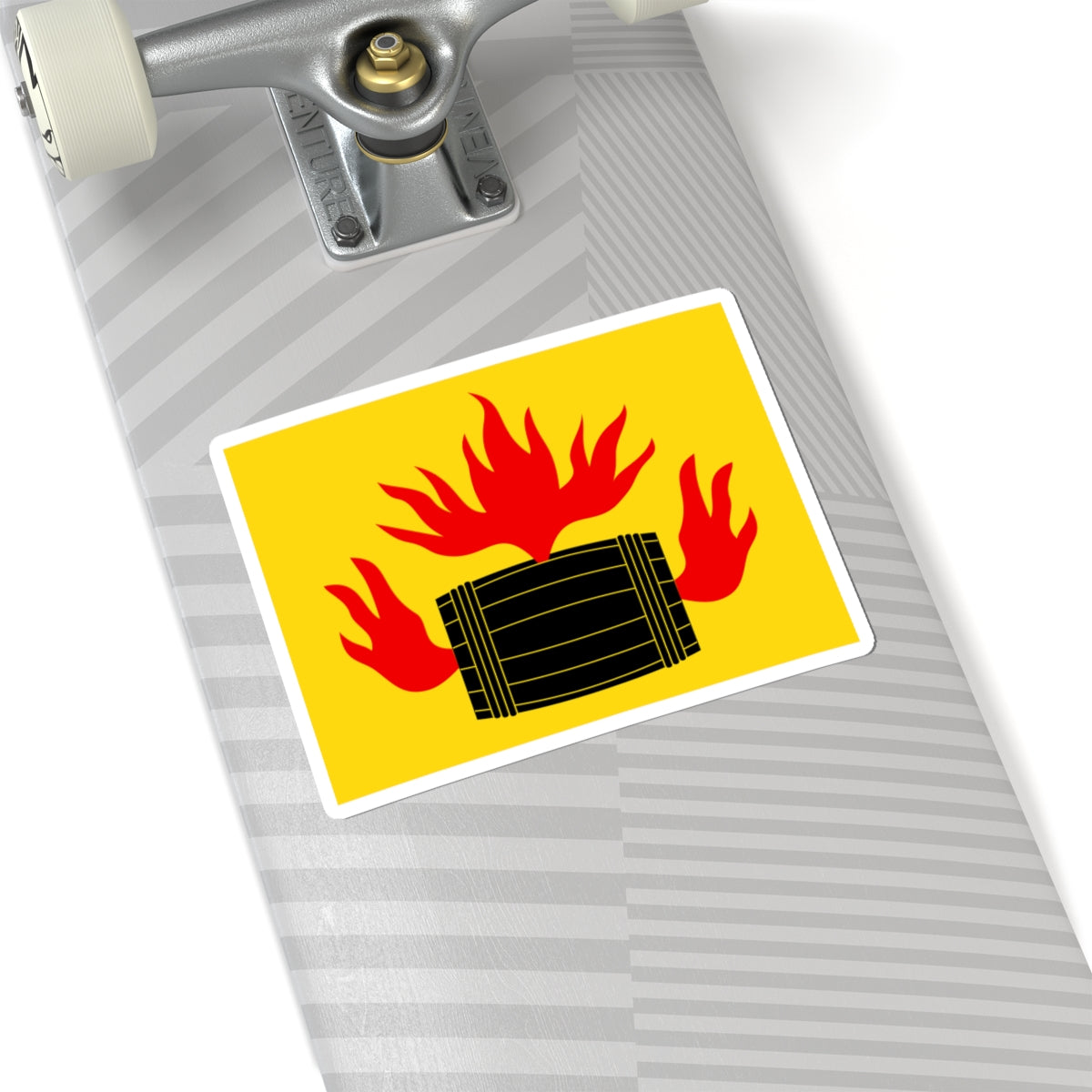 Kokkola.flag (Finland) STICKER Vinyl Kiss-Cut Decal