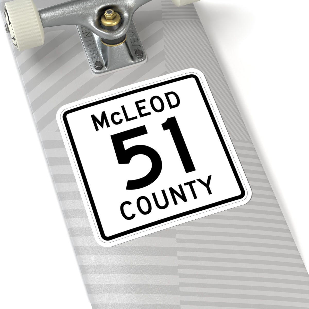 McLeod County 51 MN (Minnesota) (Road Sign) STICKER Vinyl Kiss-Cut Decal