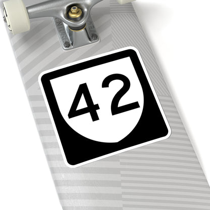 PR urban primary 42 (Puerto Rico) (Road Sign) STICKER Vinyl Kiss-Cut Decal