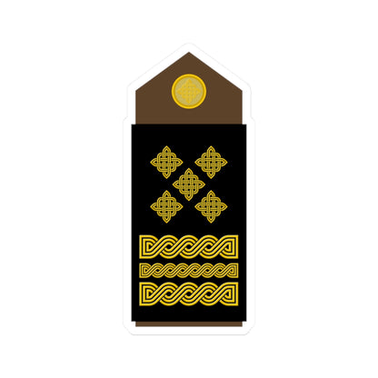 Army HRV OF 10 (Croatia) (Military Rank) STICKER Vinyl Kiss-Cut Decal