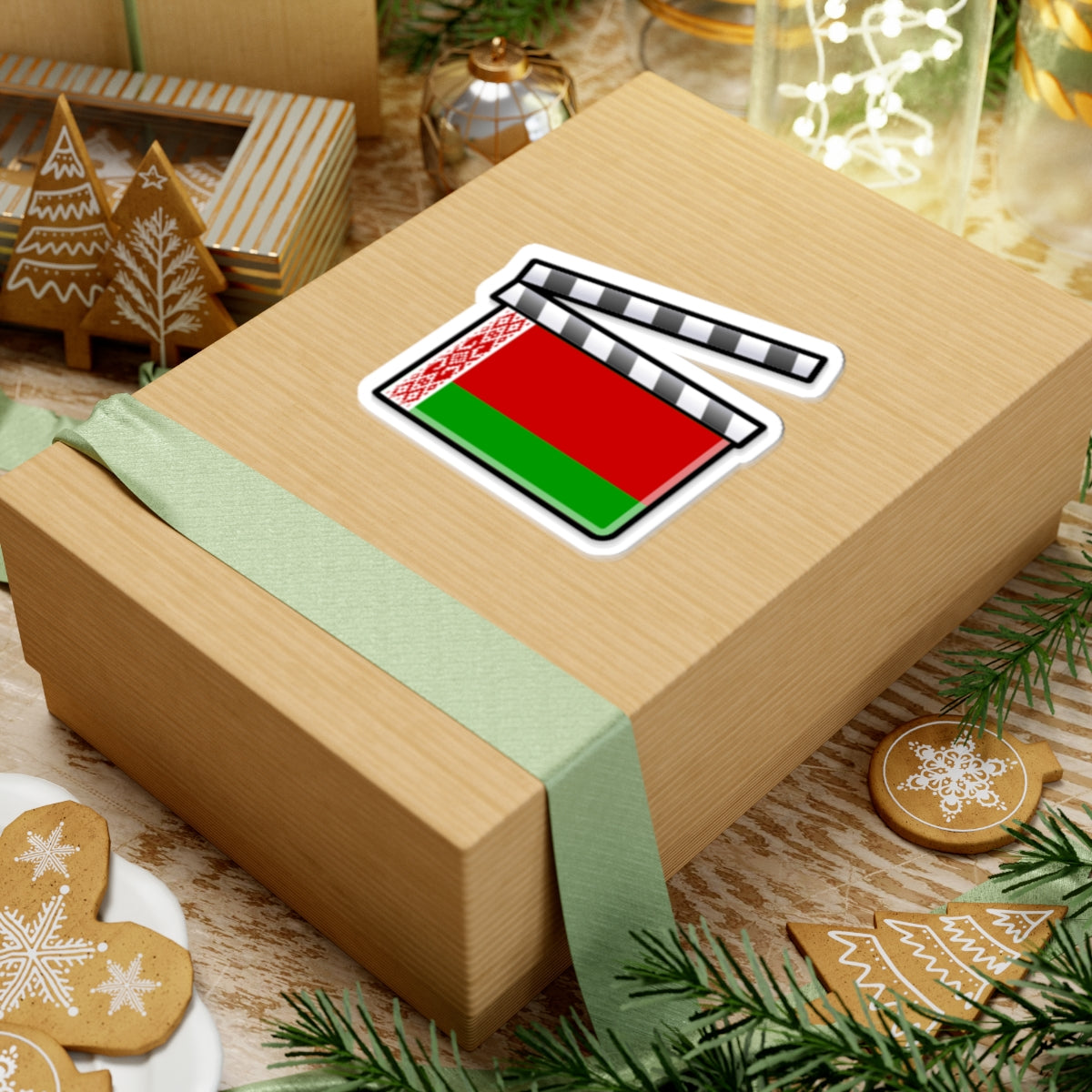 Belarus film clapperboard (Belarus) STICKER Vinyl Kiss-Cut Decal